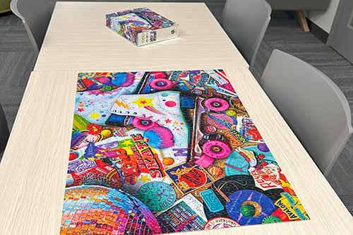Puzzle On Table