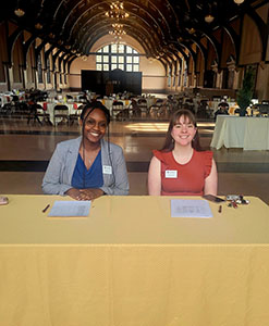 Check-In table at the Top Flight Scholars Welcome Dinner