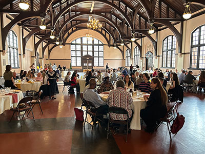 Crowd picture of the Top Flight Scholars Welcome Lunch