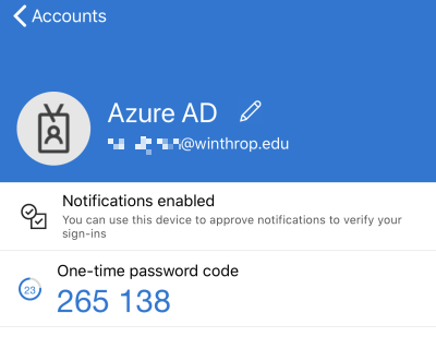 Authenticator App Code