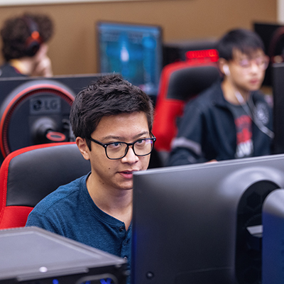 students in computer lab