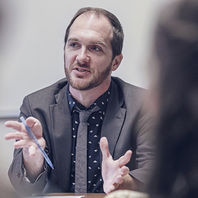 professor speaking to students