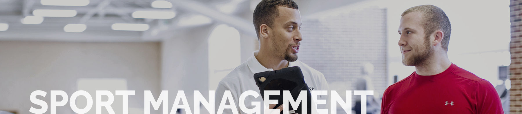 Decorative Sport Management Header