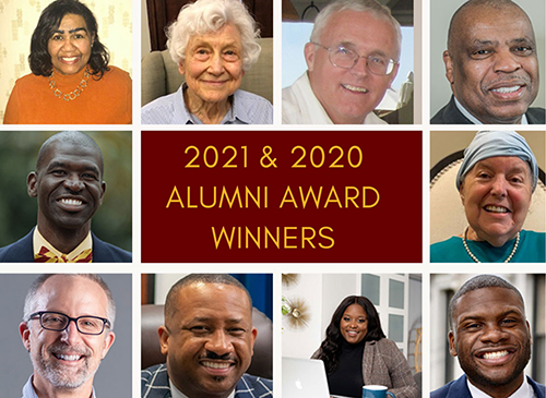 From left, top row: Sheila McMillan; Lynn Hornsby; Dick McCoy; Larry Williams; Second row: Isaiah Venning; Pat Robertson; Last Row: Gregg Davis; Kevin James; Chelsea Brown; Kambrell Garvin