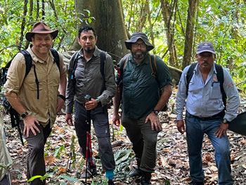 Filming for the episode took place in May. Brent Woodfill is second from the right.