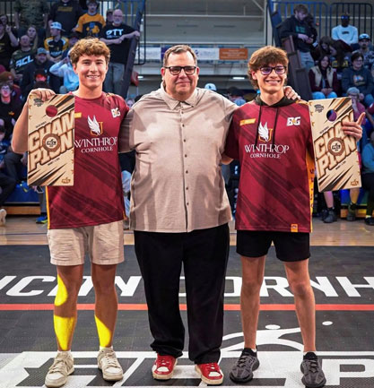 Doubles team winners Gavin Hamann, left, and Jaxson Remmick, right.