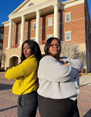 Esther Ekundayo, left, and Rachel Griffith