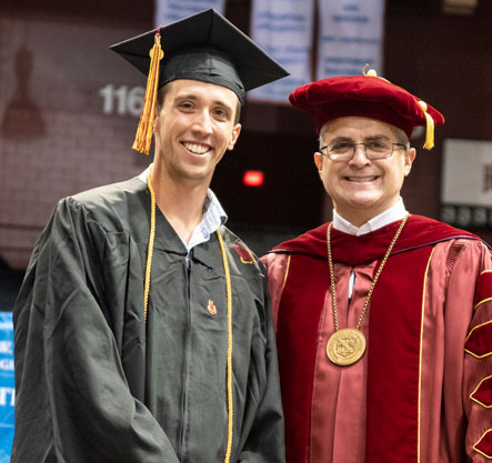 Joel Haley and President Serna
