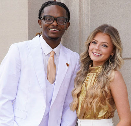 Jalen Hayes and Kelsey Medcalf 