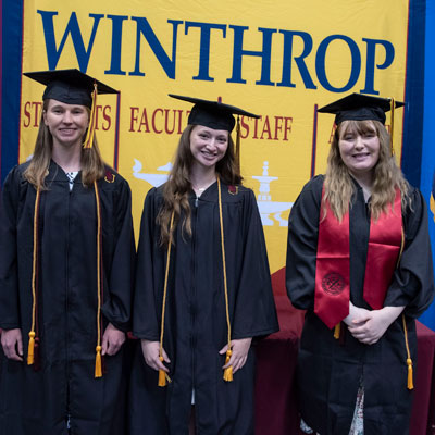 Eden Crain, from left, Emily Pate and Shyanne Hamrick