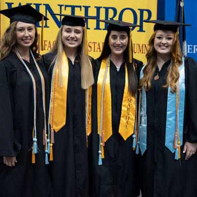 Bethany Tanner, from left, Olivia Mayer, Lauren Fitzkee and Anna Rhyne