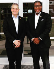 Presidents Edward Serna, left, and Lester McCorn