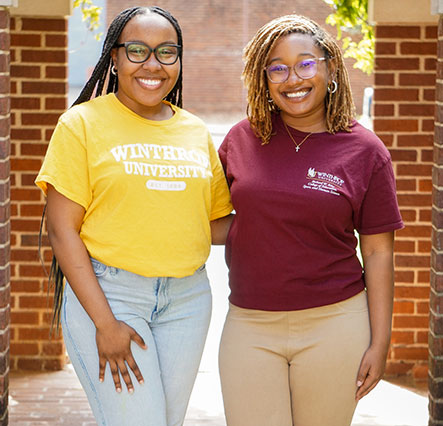 Victoria Williams, left, and Emanya Roach
