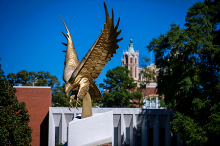 Winthrop Eagle statue