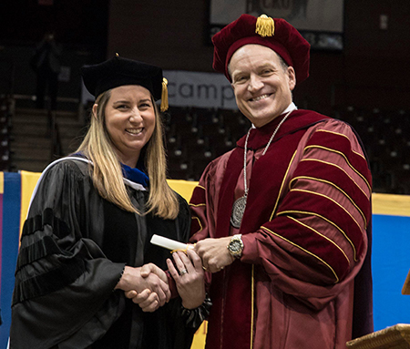 Melissa Carsten at Commencement