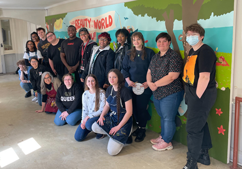 Mural student-artists