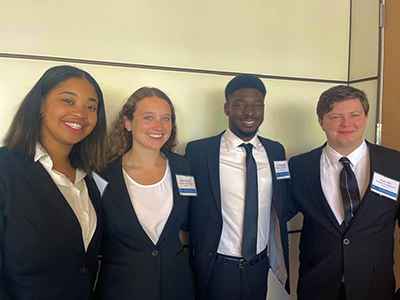From left: Morgan Moore, Emily Puryear, Trey Wineglass, Ryann Carr