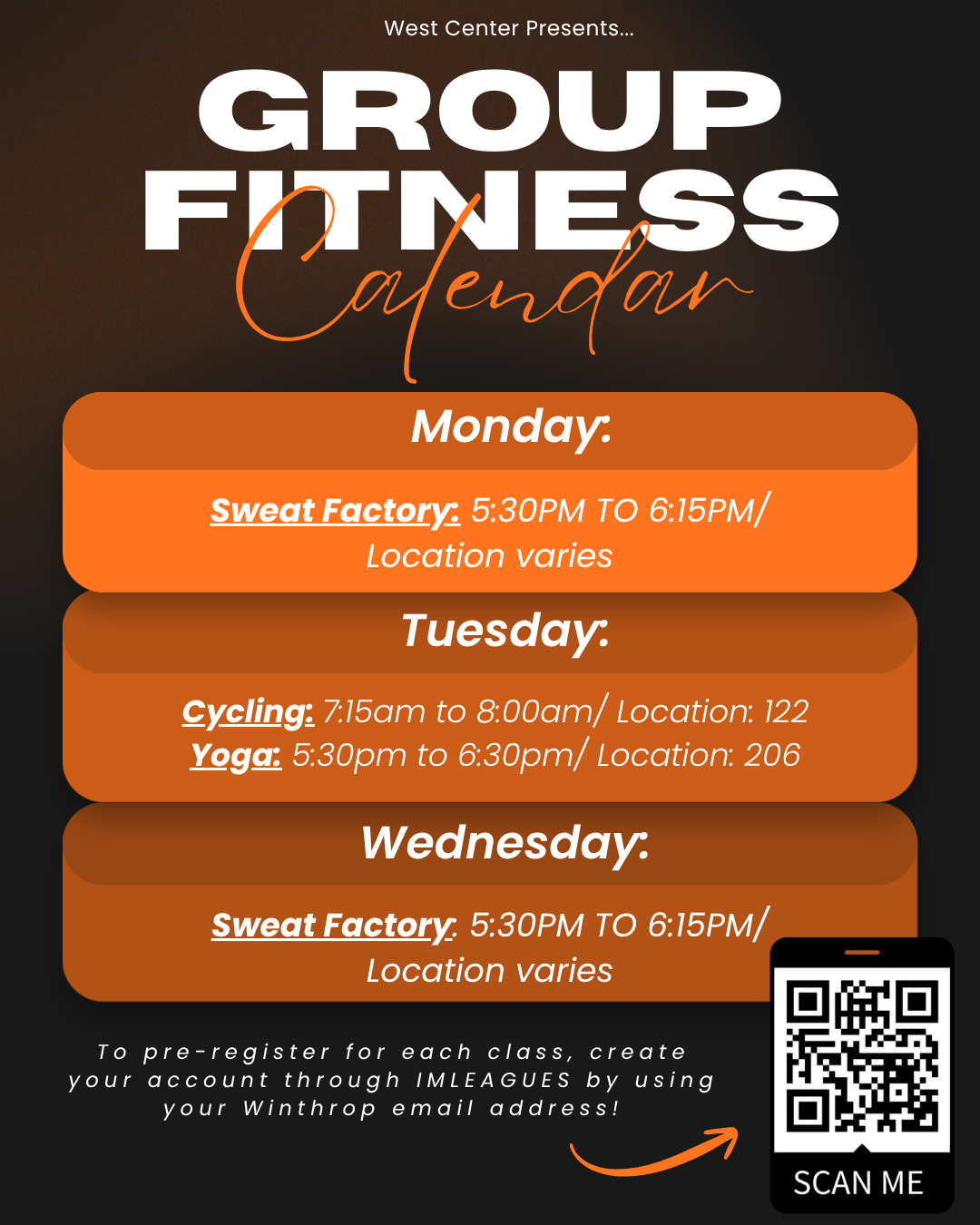 Fall 2026 Fitness Classes