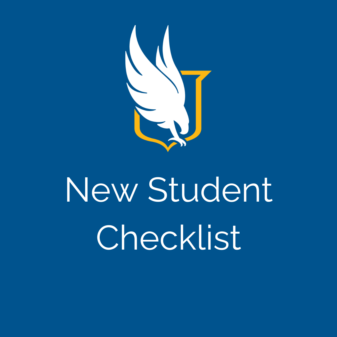 Checklist for new incoming students