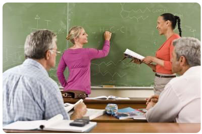 senior citizen math students