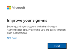 Step One: Improbe Sign-ins