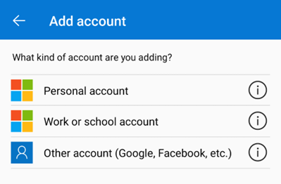 Step Three: Add Account