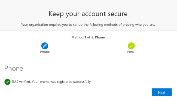 Step Four: Confirmation Message