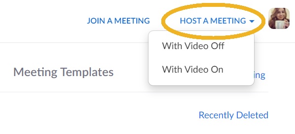 Start Zoom Meeting Web