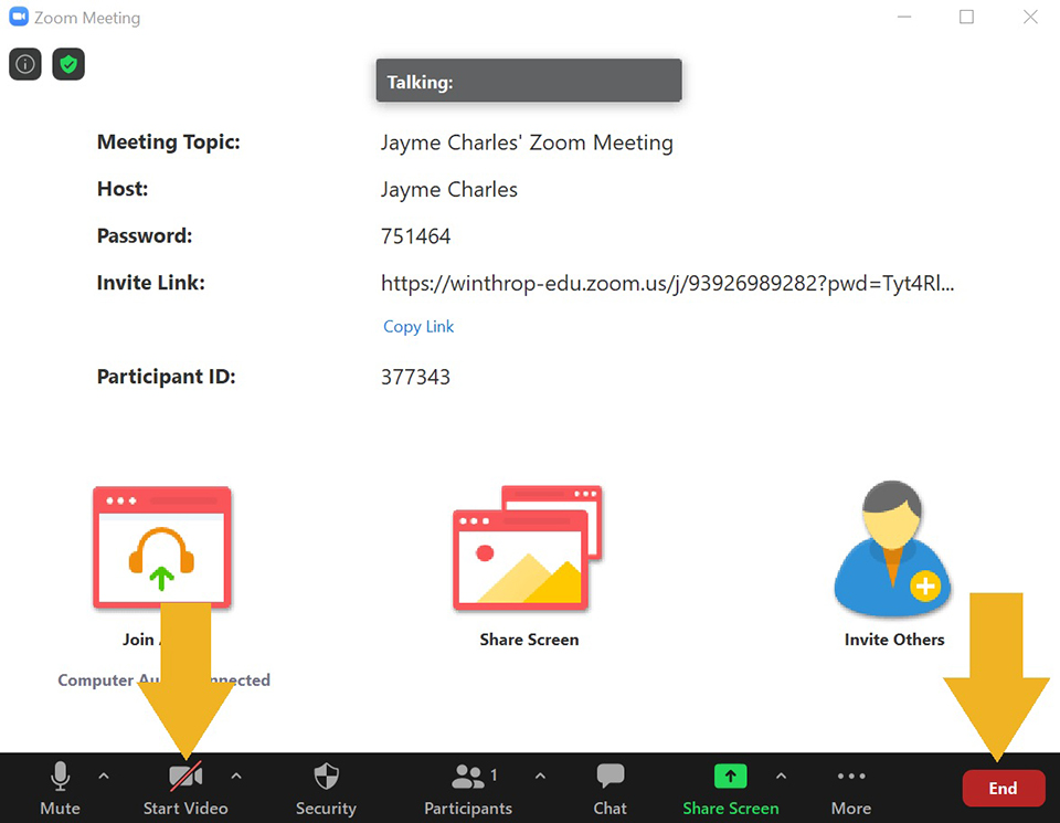 Start Zoom Meeting Web