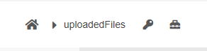 a screenshot of the breadcrumb path only inside uploadedFiles