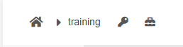 a screenshot of the breadcrumb inside of the training folder